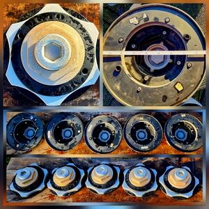 MOTO METAL 5 PC SET OF VERY RARE CENTER CAPS CAP M-1016BK09 M-1016